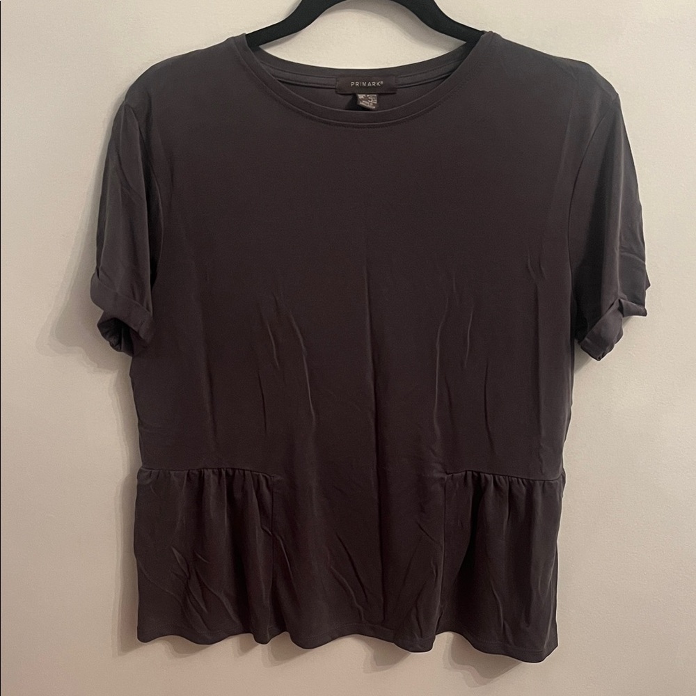Primark Dark Gray Short Sleeve Top